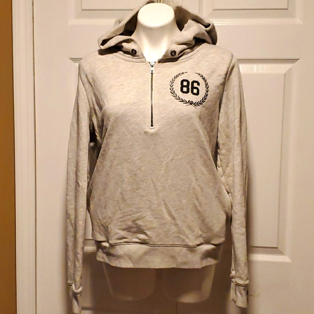 PINK Victoria Secret Gray Hoodie - Size Large